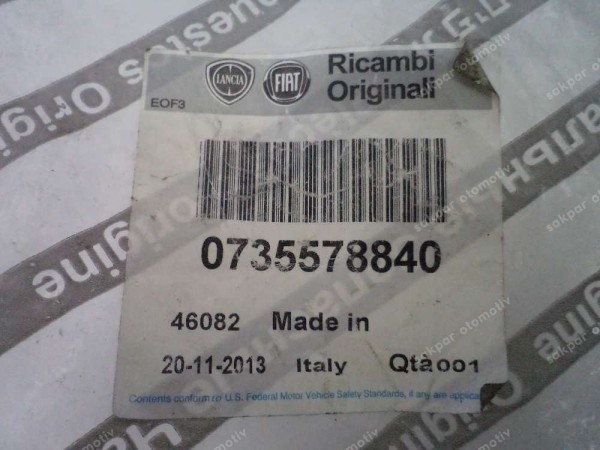 Fiat Grande Punto Siena Bagaj Arması Monogram Orj 0735578840 YP (DE113)