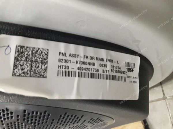 Hyundai İ10 Sol Ön Kapı Dolu ( GRİ ) 76003-K7000 SP YP (CB110)