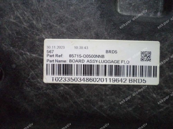 Hyundai Bayon Bagaj Tabanı Orj 85715-Q0500 NNB CP (IA-120)