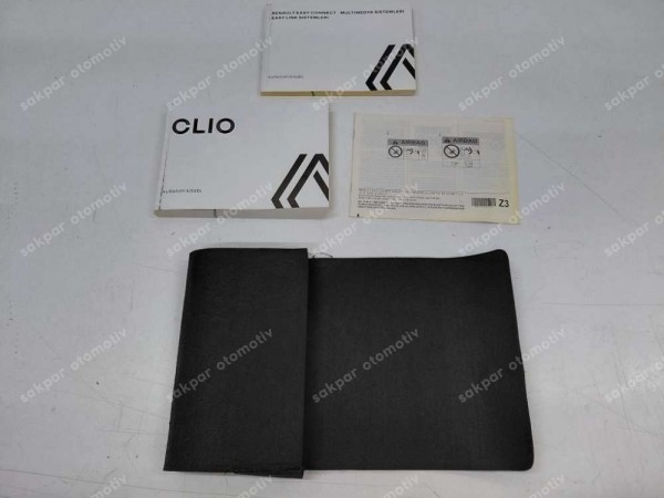 Renault Clio 5 El Kitapçığı ve Kullanım Kılavuzu ve Bakım Rehberi YP (ED120)