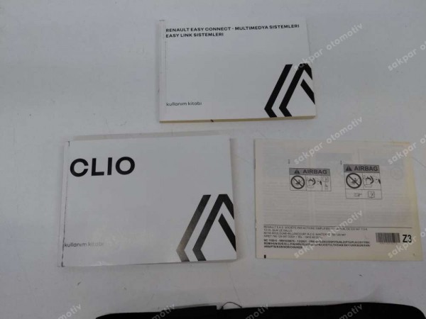 Renault Clio 5 El Kitapçığı ve Kullanım Kılavuzu ve Bakım Rehberi YP (ED120)