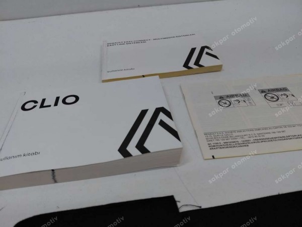 Renault Clio 5 El Kitapçığı ve Kullanım Kılavuzu ve Bakım Rehberi YP (ED120)