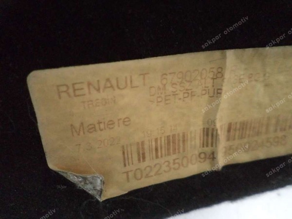 Renault Clio 5 Ses Kesici Keçe Orj 679020581R CP (AC110)