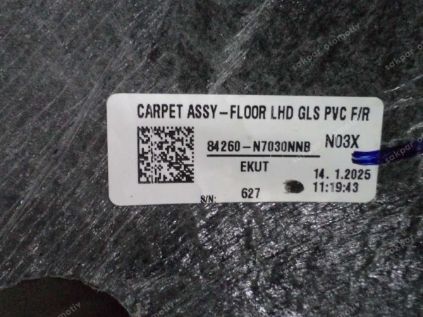 Hyundai Tucson Taban Halısı Orj 84260-N7030 NNB YP (CG200)