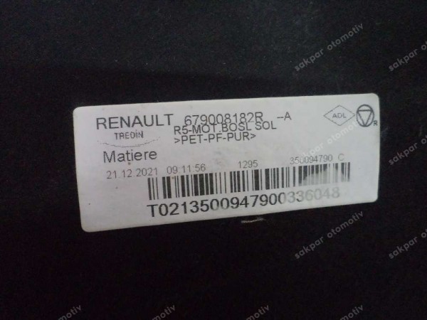 Renault Clio 5 Ön Ses Yalıtım Keçesi 679008182R CP (HA130)
