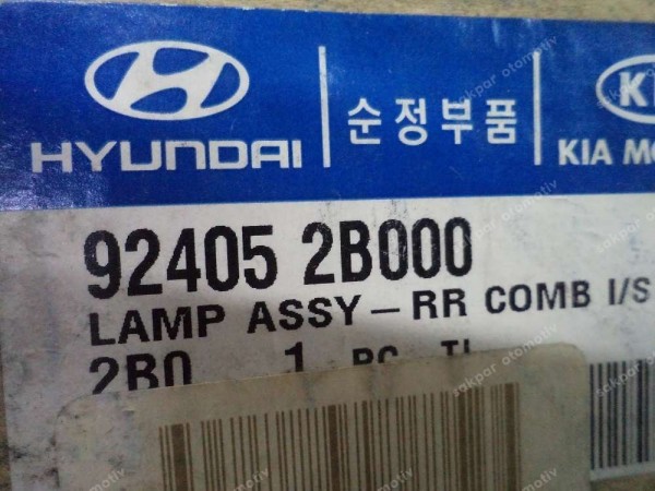 Hyundai Santa Fe Sol İç Stop Orjinal 92405-2B000 92405-2B020 YP (AG120)