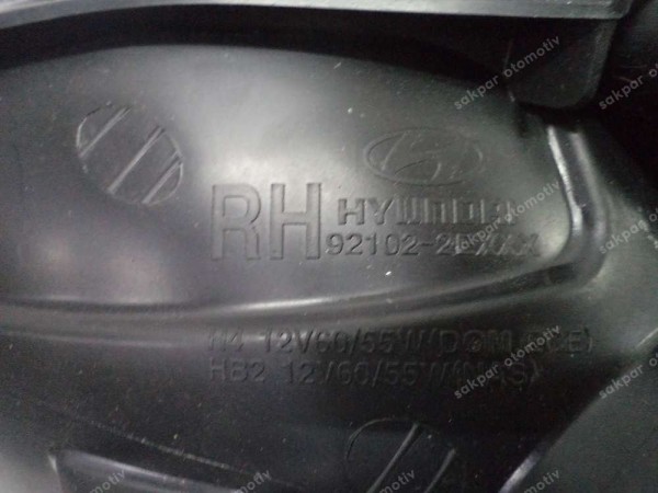 Hyundai Tucson Sağ Far Orjinal 92102-2E011 YP (BE120)