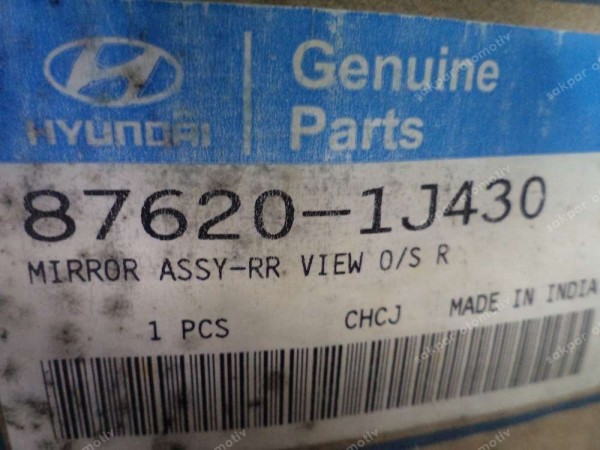 Hyundai İ20 Sağ Ayna Orjinal 87620-1J430 YP (EC130)
