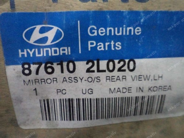 Hyundai İ30 SW Sol Ayna Manuel Orjinal 87610-2L020 YP (EC130)