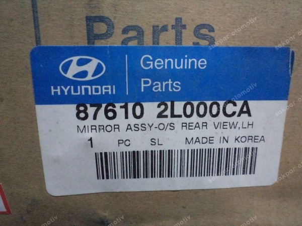 Hyundai İ30 Sol Ayna Manuel Orjinal 87610-2L000 YP (EC130)
