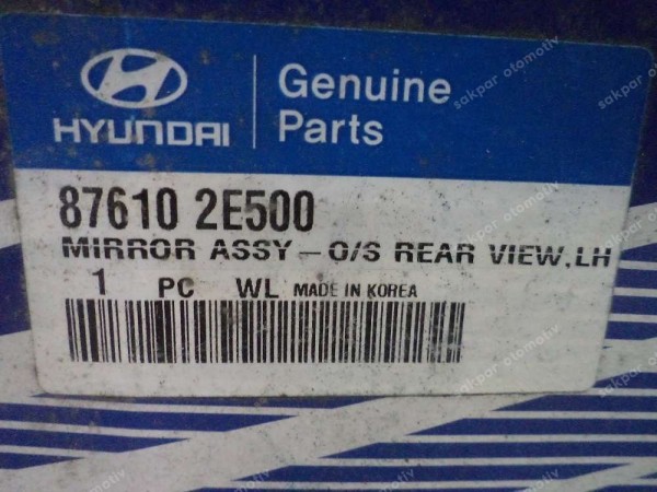 Hyundai Tucson Sol Ayna Elektrikli 87610-2E500 YP (EC130)