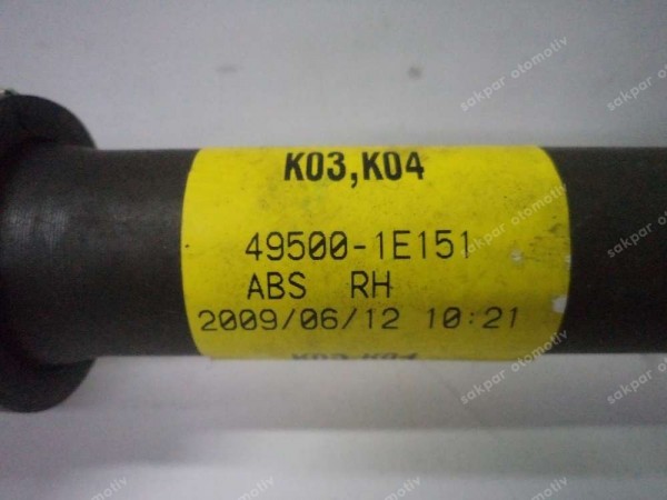 Hyundai Accent Sağ Ön Aks Orjinal 49500-1E151 YP (GE120)