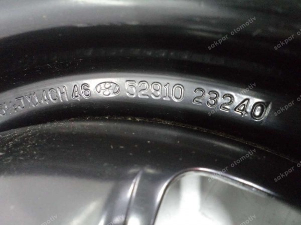 Hyundai Coupe Elantra 14 İnç Sac Jant Orjinal 52910-23240 YP (ZA110)