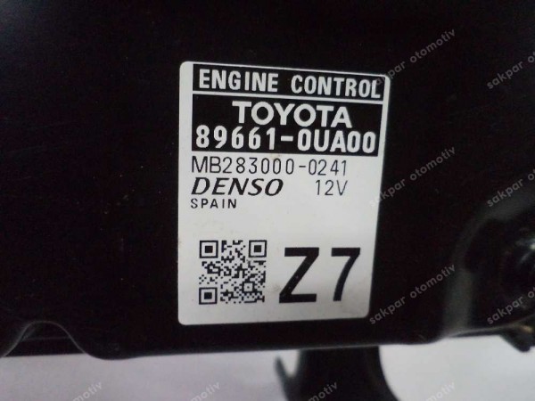 Toyota Yaris Cross ECU Kontrol Ünitesi Motor Beyni 89661-0UA00 YP SP (DE122)