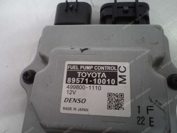 Toyota Yaris Cross Yakıt Pompa Kontrol Ünitesi Beyni 89571-10010 SP YP (DC1210)