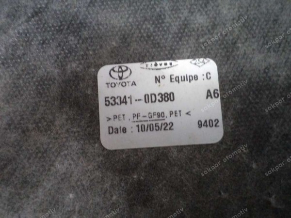 Toyota Yaris Cross Kaput Keçesi İzalatör 53341-0D380 SP CP 55211-K0020 (IB120)