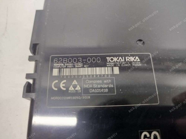 Toyota Yaris Cross Elektronik Modül Beyin 89990-0D360 SP YP (DC1210)