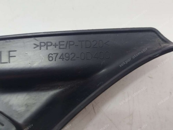 Toyota Yaris Cross Hybrit Sol İç Ayna Bakaliti Kapağı 67492-0D400 (CC126)