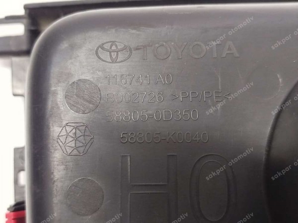 Toyota Yaris - Cross Orta Konsol Bardaklık  58822-K0030 58805-K0040 SP (DA1115)