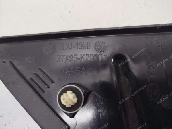 Toyota Yaris Cross Hybrit Sağ Ayna Köşe Bakaliti Kapağı 67495-K2010 (CC126)