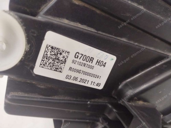 Hyundai Tucson Sağ Far 92102-N7000 SP YP (AA120)