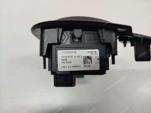 Renault Megane 4 Far Ayar Depo Açma Düğmesi Çerçevesi 251908557R SP (AF133)
