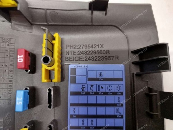 Renault Megane 4 Sigorta Kapağı 243229560R SP (DC124)