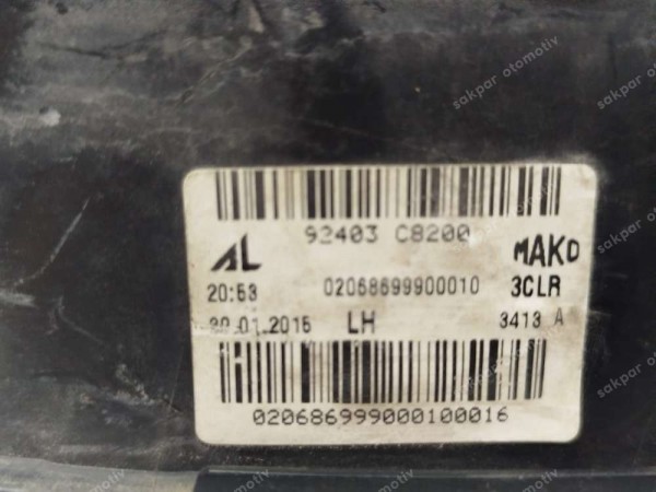 Hyundai İ20 Sol İç Stop Lambası Orj CP HP 92403-C8200 CP (DD110-5)