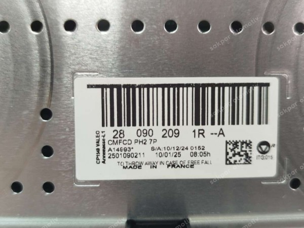 Renault Megane 4 Faz 2 Navigasyon Multimedya Tesla Ekran Orj 280902091R SP (GI120)