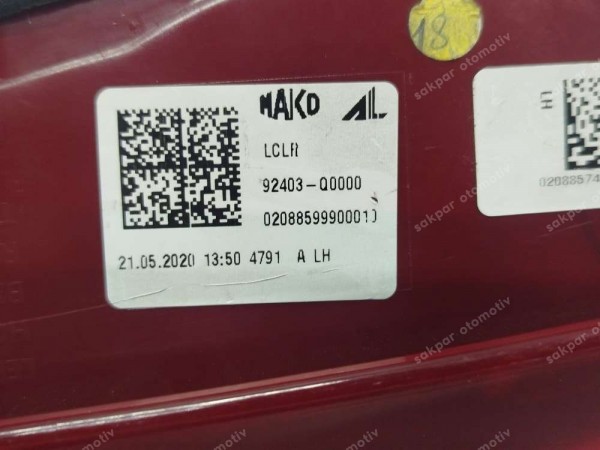 Hyundai İ20 Sol İç Stop Lambası 92403-Q0000 CP (DD110-6)