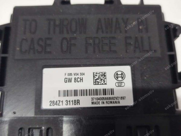 Renault Megane 4 Ağ Geçidi Modülü Beyni 284Z13118R SP (DE115)