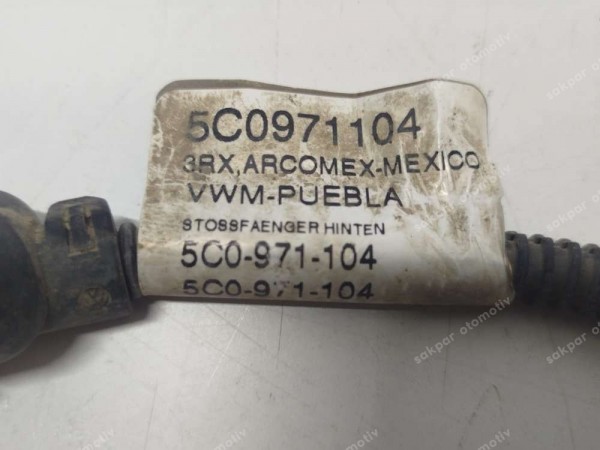Volkswagen Jetta Arka Tampon Park Sensör Tesisatı Kablosu 5C0971104 SP (ZT100)
