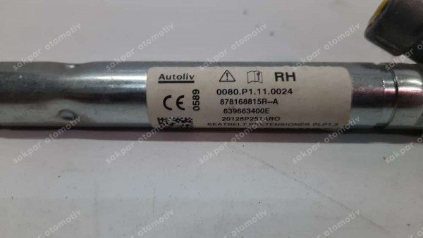 Renault Clio 5 Sağ Emniyet Kemer Gergi Kolu 878168815R SP