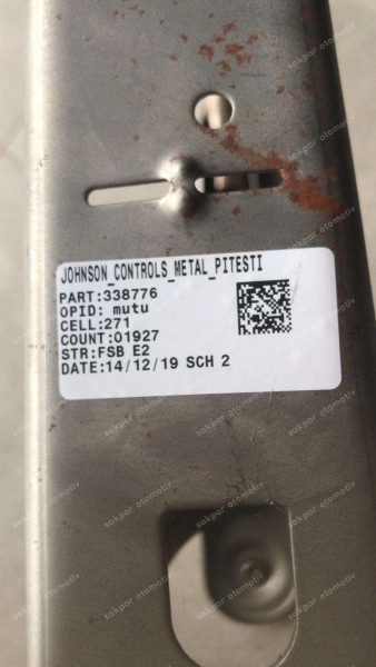 DACİA LOGAN SANDERO1 SOL ÖN KOLTUK SIRT İSKELETİ 6001547730 YP (HI-110)