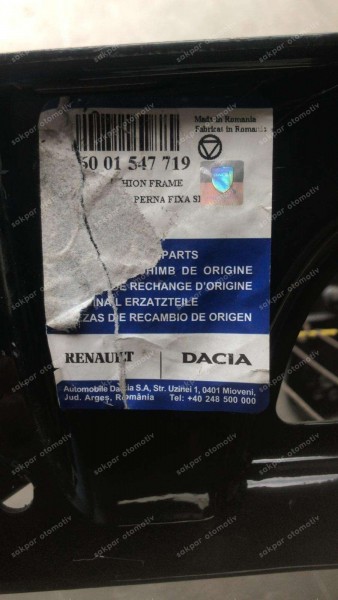 DACİA LOGAN SANDERO1 SOL ÖN KOLTUK MİNDER İSKELETİ 6001547719 YP (GI-110)