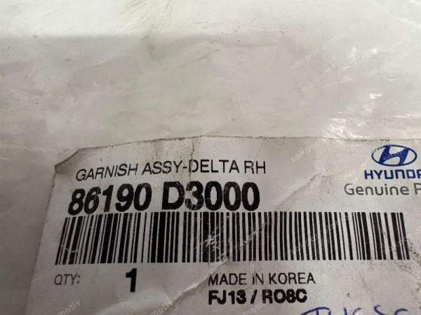 Hyundai Tucson Sağ Ayna Köşe Üçgen Bakaliti Orj. 86190-D3000 YP (CC126)