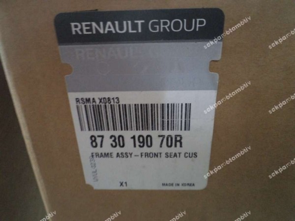 Renault Koleos 2 Sağ Ön Koltuk Minder İskeleti Orj 873019070R YP
