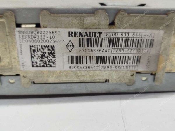 Renault Scenic Radyo Teyp Orjinal 8200633644 SP (GI120)