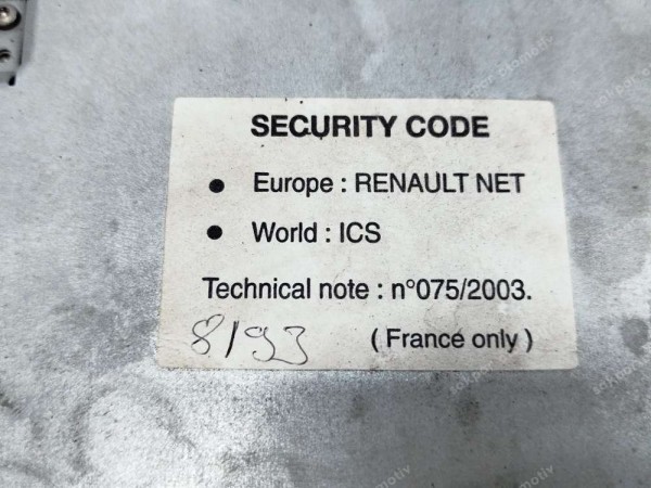 Renault Scenic Radyo Teyp Orjinal 8200633644 SP (GI120)