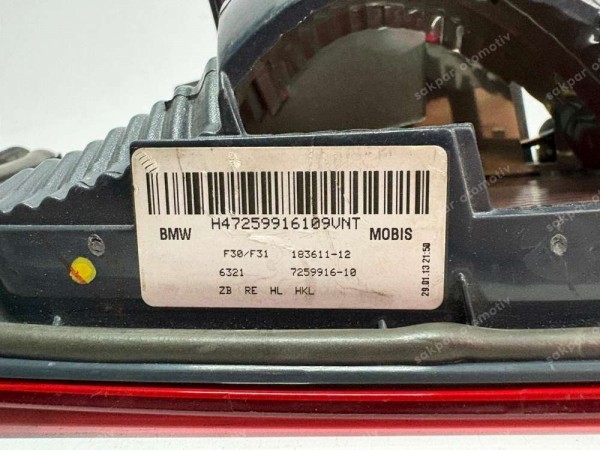 Bmw 3 Serisi F30 Sağ İç Stop Orj. 7259916-10 CP (BA123)