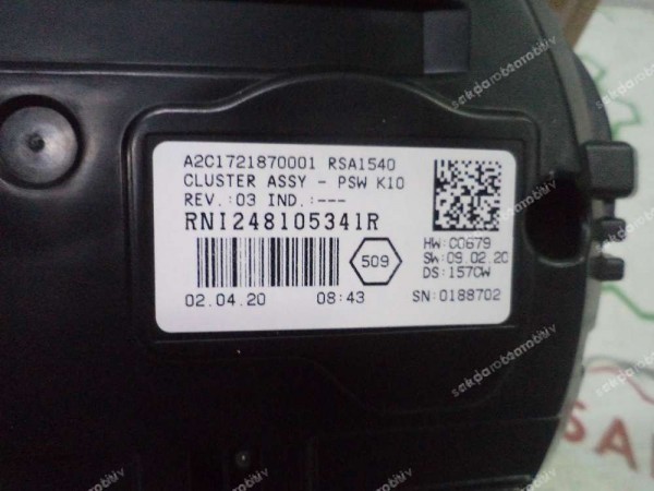 Renault Koleos 2 Gösterge Tablosu Hayalet Ekran 248105341R YP (GC130)