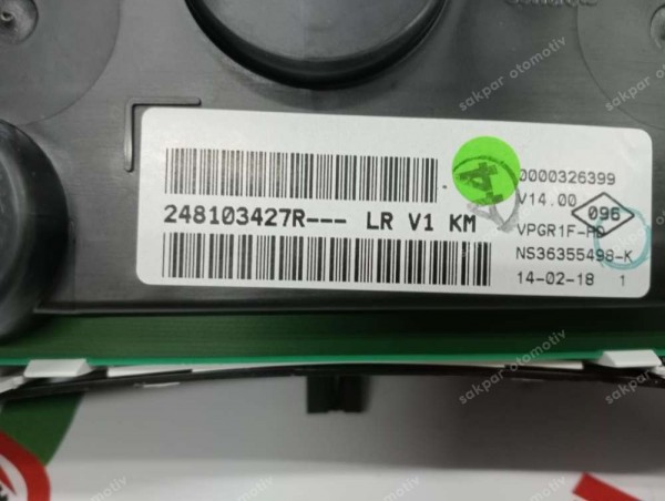 Dacia Sandero 2 Gösterge Paneli Kilometre Saati 248103427R YP (GC130)