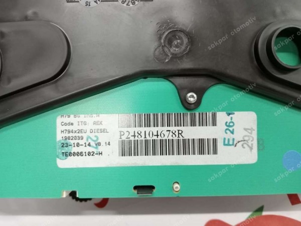 Dacia Duster Gösterge Paneli Kilometre Saati 248104678R YP (GC130)