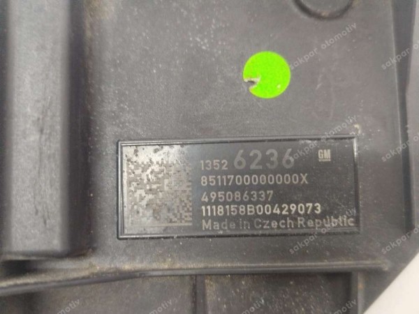 Opel İnsignia Yakıt Pompa Kontrol Ünitesi Modülü Beyni 13526236 495086337 CP (GA137)