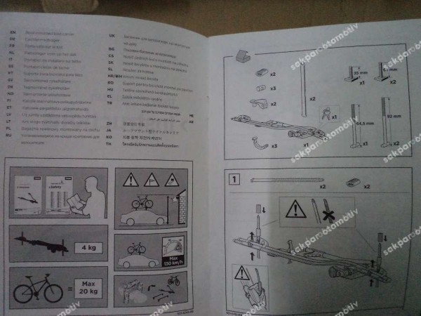 Renault Talisman Thule Bisiklet Taşıyıcı 7711577325 YP (DA140)