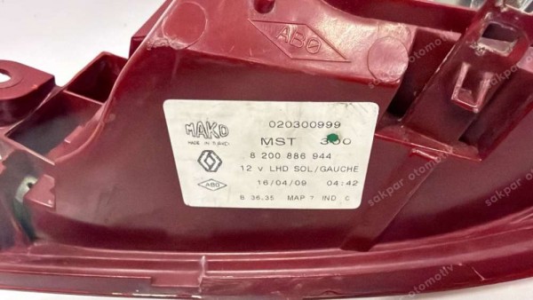 Renault Clio 3 Sol Stop Lambası Orj. 8200886944 CP HP (FD110)