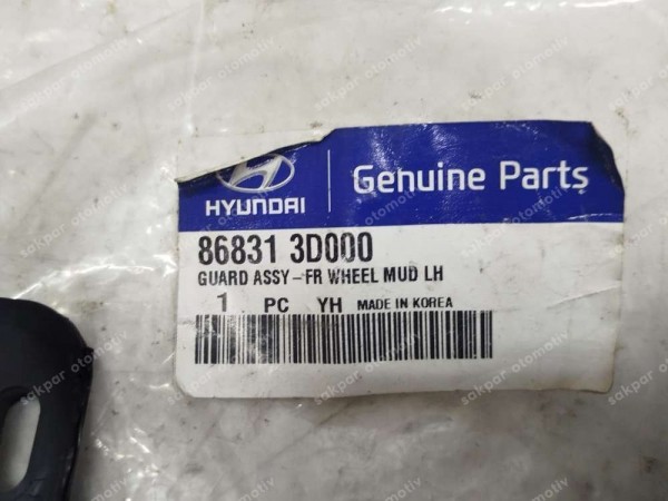 Hyundai Sonata Sol Ön Paçalık 86831-3D000 YP (ID115)