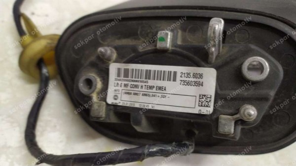 Fiat 500X Katlanır Sağ Ayna 735603594 CP (FD120)