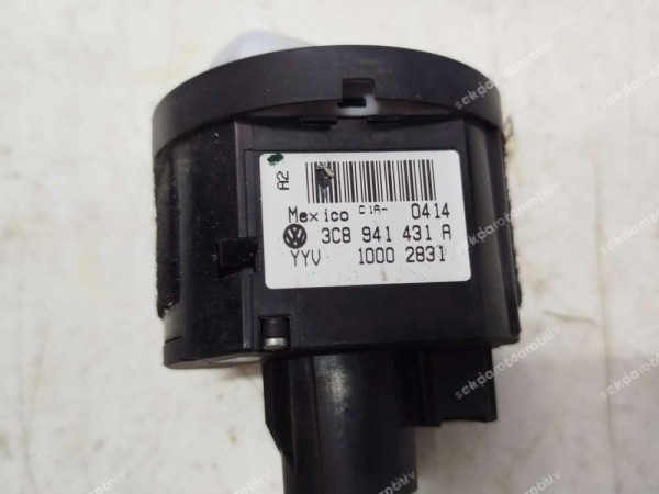 Volkswagen Jetta Golf Passat Far Anahtarı Butonu 3C8941431A Orjinal SP (AF133)