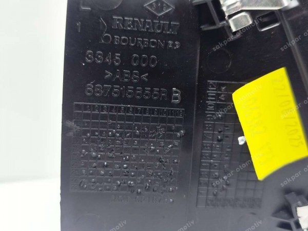 Renault Megane 4 Orta Havalandırma Menfezi Difizörü Sol 687515655R SP (DA126)
